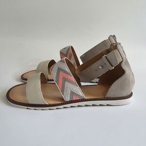 Frye & Co Port 2 Band Leather  Women's Sandal Multicolor Size 7.5 M